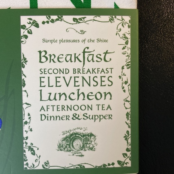 Weta Workshop Tea Towel NWT Simple Pleasures of The Shire Lord Of The Rings Gift - Picture 10 of 14